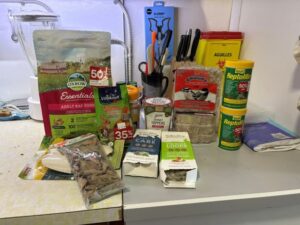 PetSmart makes donations of various past fresh date foods and other supplies to support us